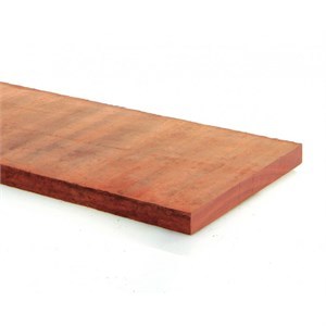 Gezaagde plank 20x2cm Angelim Vermelho A. van Elk BV